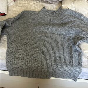 American Eagle Grey Turtleneck Knit Sweater